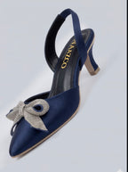 The Riva Kitten Heel - Royal Navy