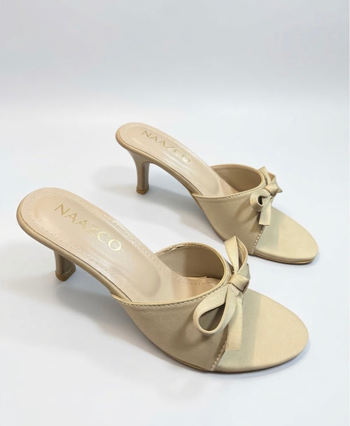 The Alara Mesh Mule - Sand beige