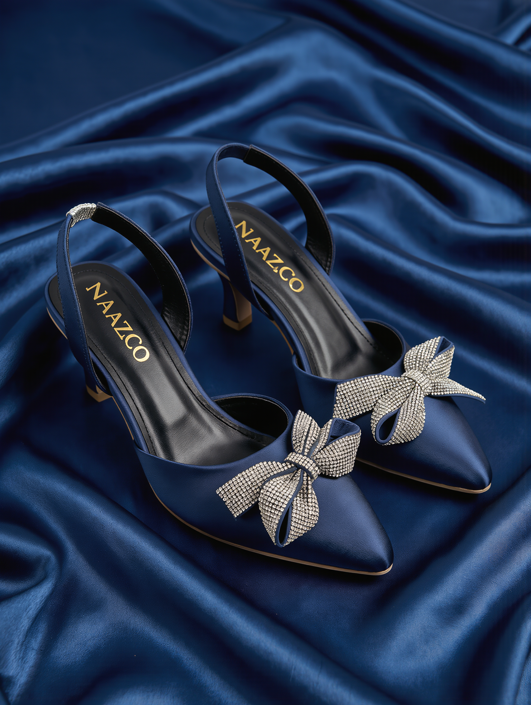 The Riva Kitten Heel - Royal Navy