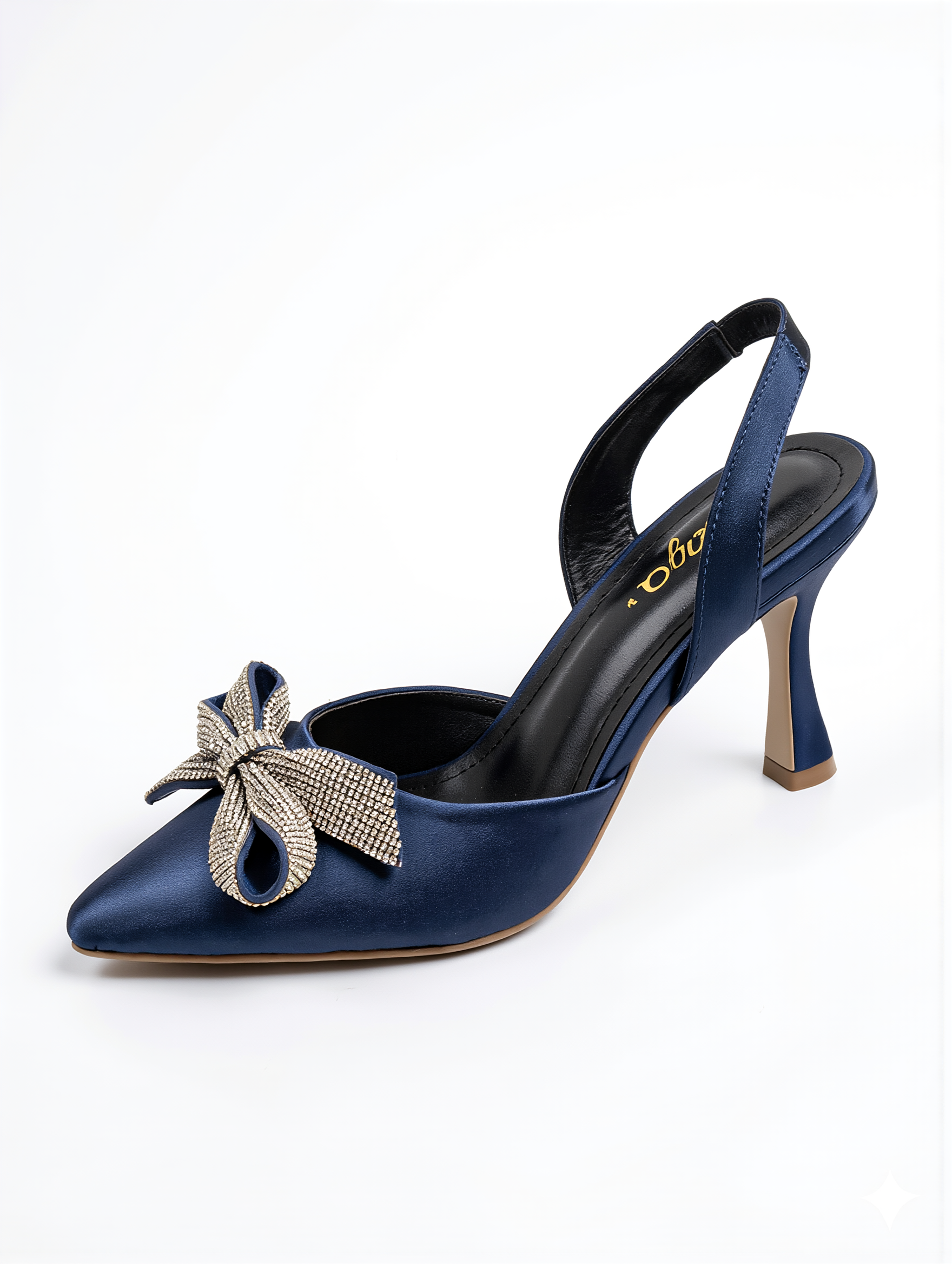 The Riva Kitten Heel - Royal Navy