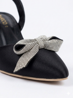 The Riva Kitten Heel - Midnight Black